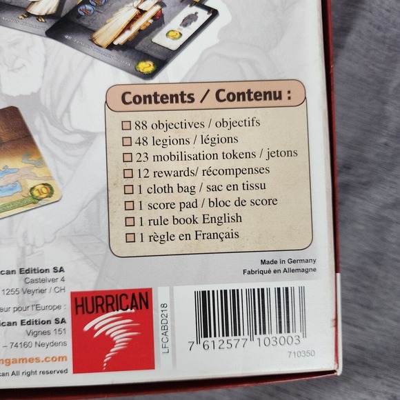 Rise of Augustus Board Game COMPLETE 2013 Roman Empire Hurrican Tabletop Ages 8+ - Picture 4 of 9